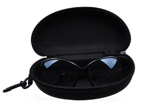 【vaps_6】サングラスケース フック付き 《ブラック》 めがねケース 眼鏡ケース オーバーサングラス 収納 ケース 送込の画像2