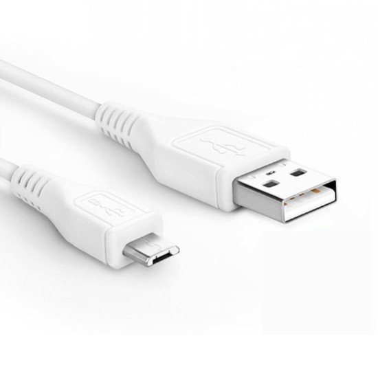 【vaps_7】MicroUSBケーブル 《1m》 《ホワイト》 1A USB(A)オス - USB(Micro-B)オス データ転送 充電ケーブル 送込_画像1