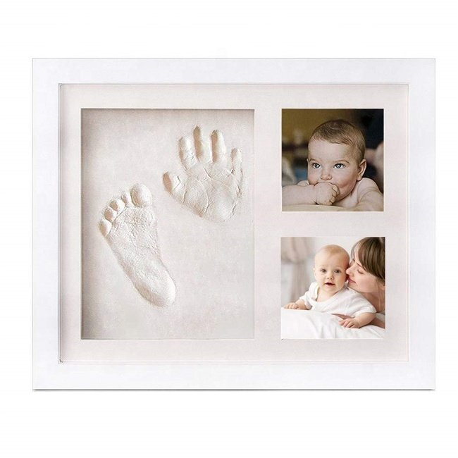 [Vaps_3] Footprint Baby Photo рамка "Белая" детская рука -в форме детской рамки фото рождение празднование Внутреннее празднование