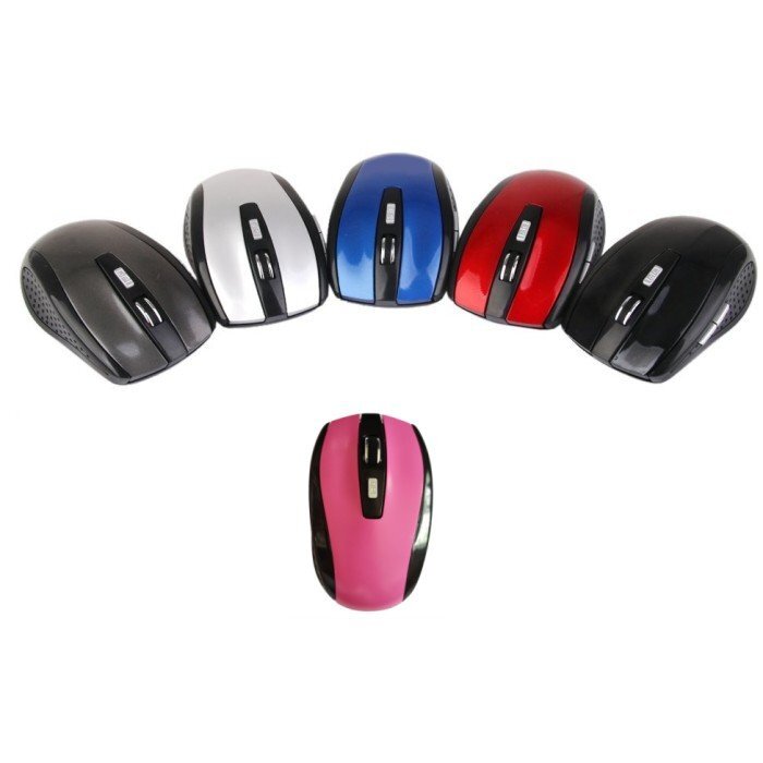 【vaps_6】マウス ワイヤレスマウス USB 光学式 6ボタン マウス 無線 2.4 (ピンク) 送込_画像3