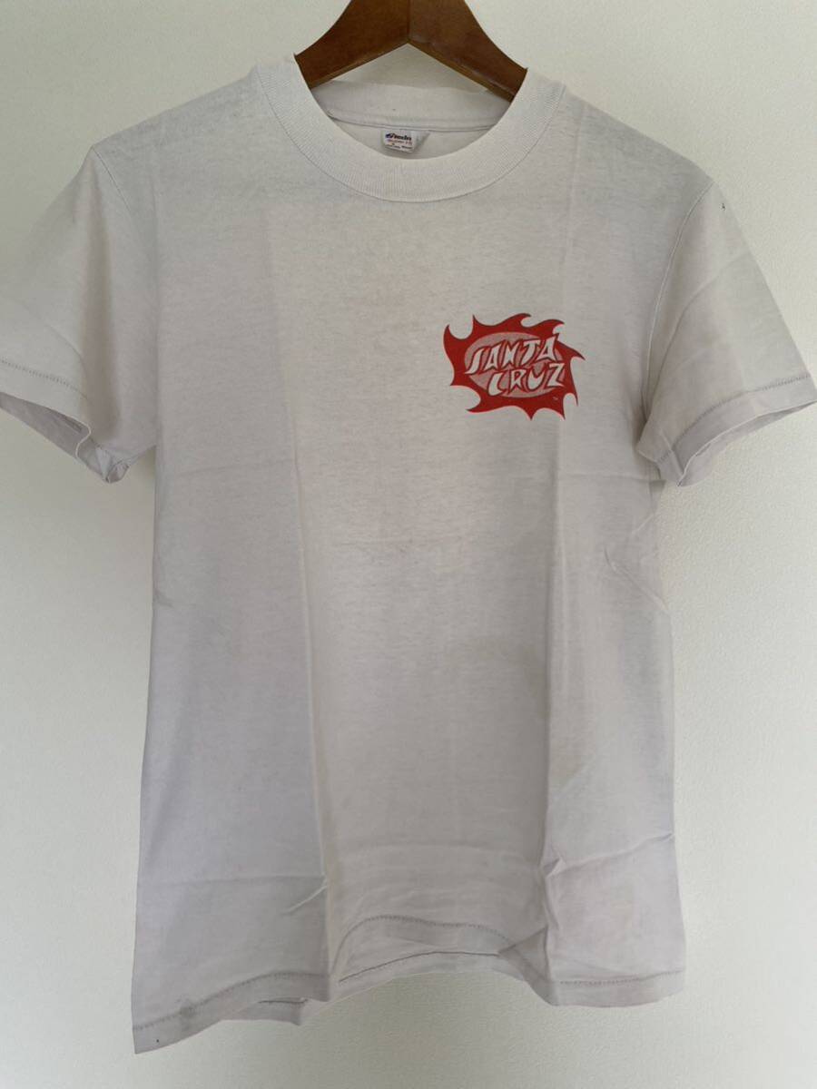 80s 当時物 USA製 SANTACRUZ JasonJessee ステッドマンSTEDMANボディ ビンテージvintage Tシャツ Sサイズの画像1