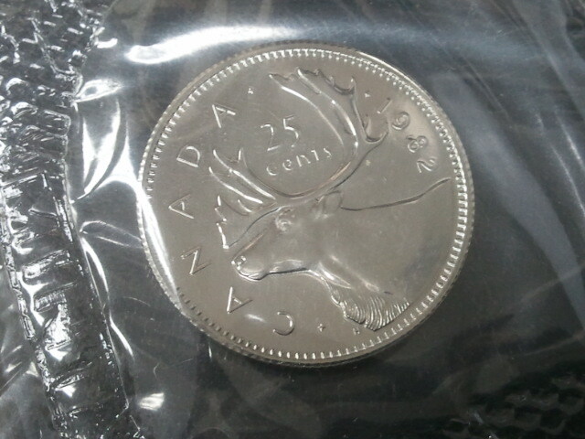 ☆【記念貨幣・外国硬貨】1982年 カナダ エリザベス2世 1ドルコインなど6枚 ミントセット/未使用☆の画像5
