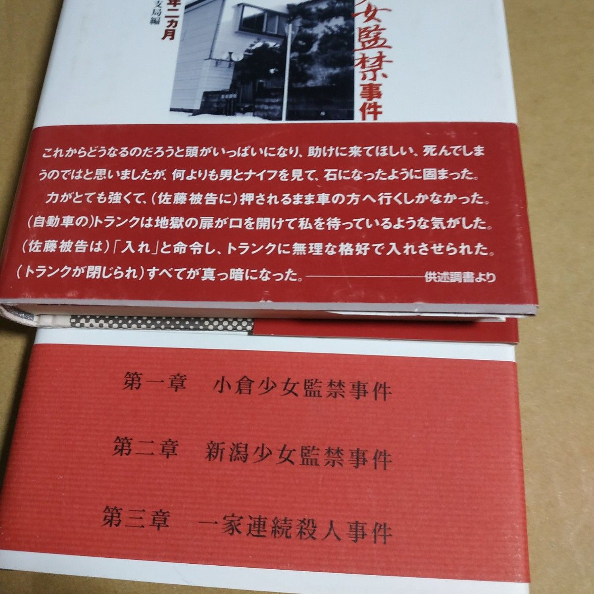 6冊　少女監禁2冊 少女監禁(新潟少女監禁事件 小倉少女監禁事件 北九州一家連続殺人事件)/佐木隆三 新潟少女監禁事件