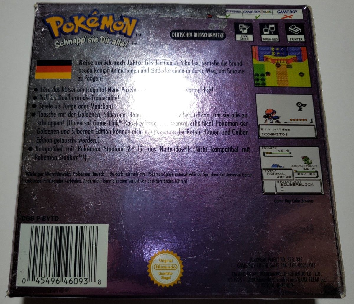 ドイツ版 海外GBC pokemon Crystal Edition クリスタル|Yahoo ドイツ版 海外GBC pokemon Crystal Edition クリスタル|Yahoo