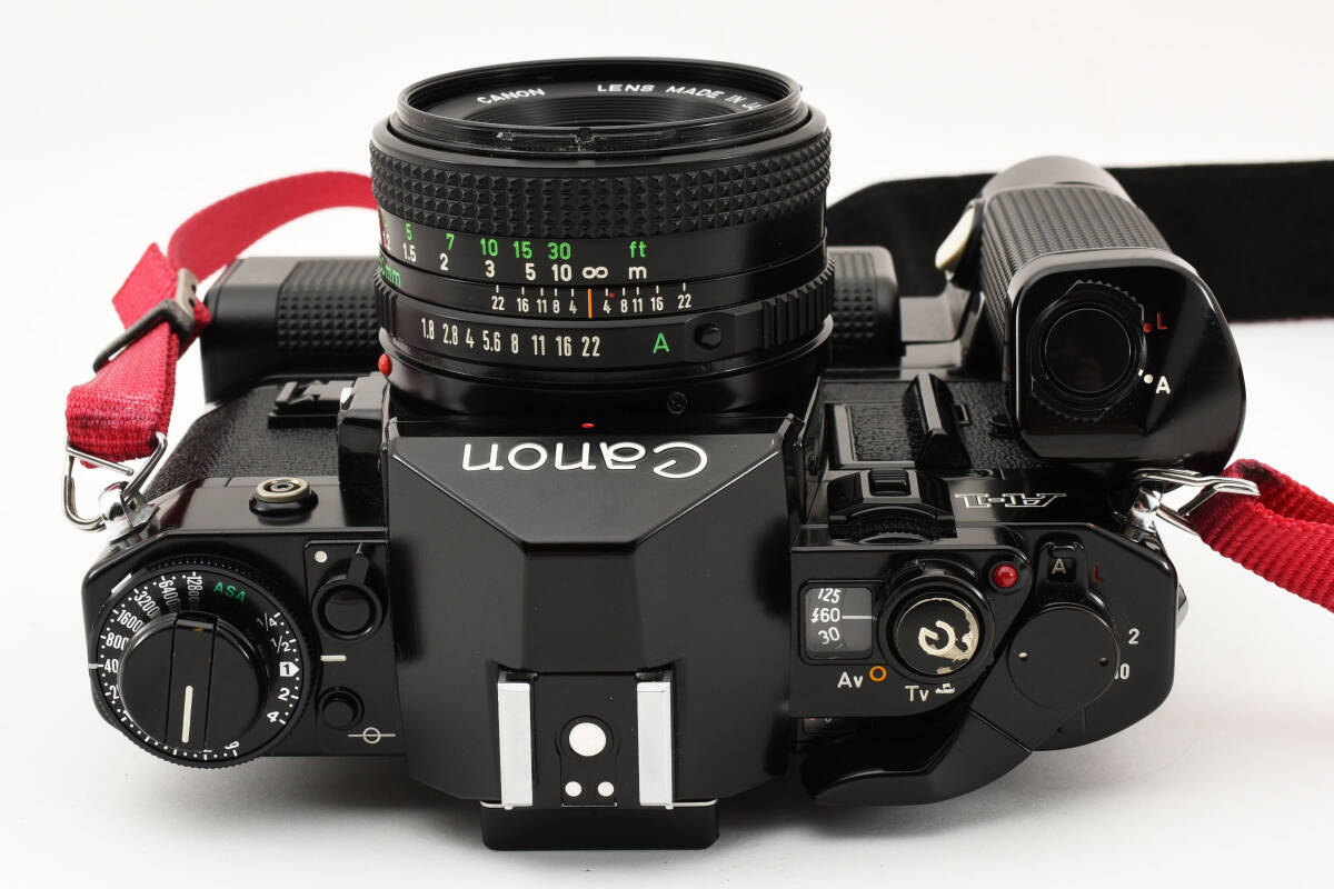 ★☆美品・動作品 Canon キヤノン A-1 ＋LENS FD 50mm F1.8 ＋ Motor Drive モータードライブ #465☆★の画像6