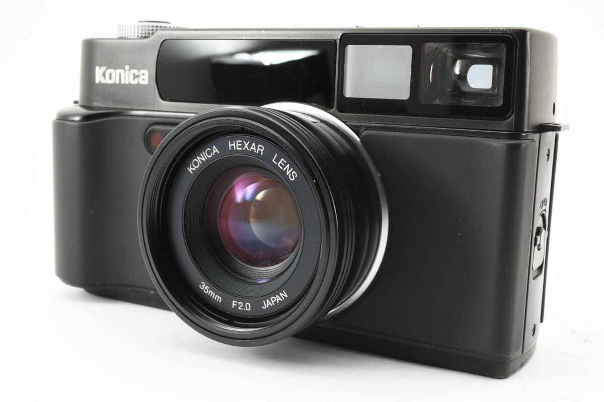 ★☆Konica HEXAR 35mm f2.0 ブラック コニカ ヘキサー コンパクトフィルムカメラ #496☆★の画像2