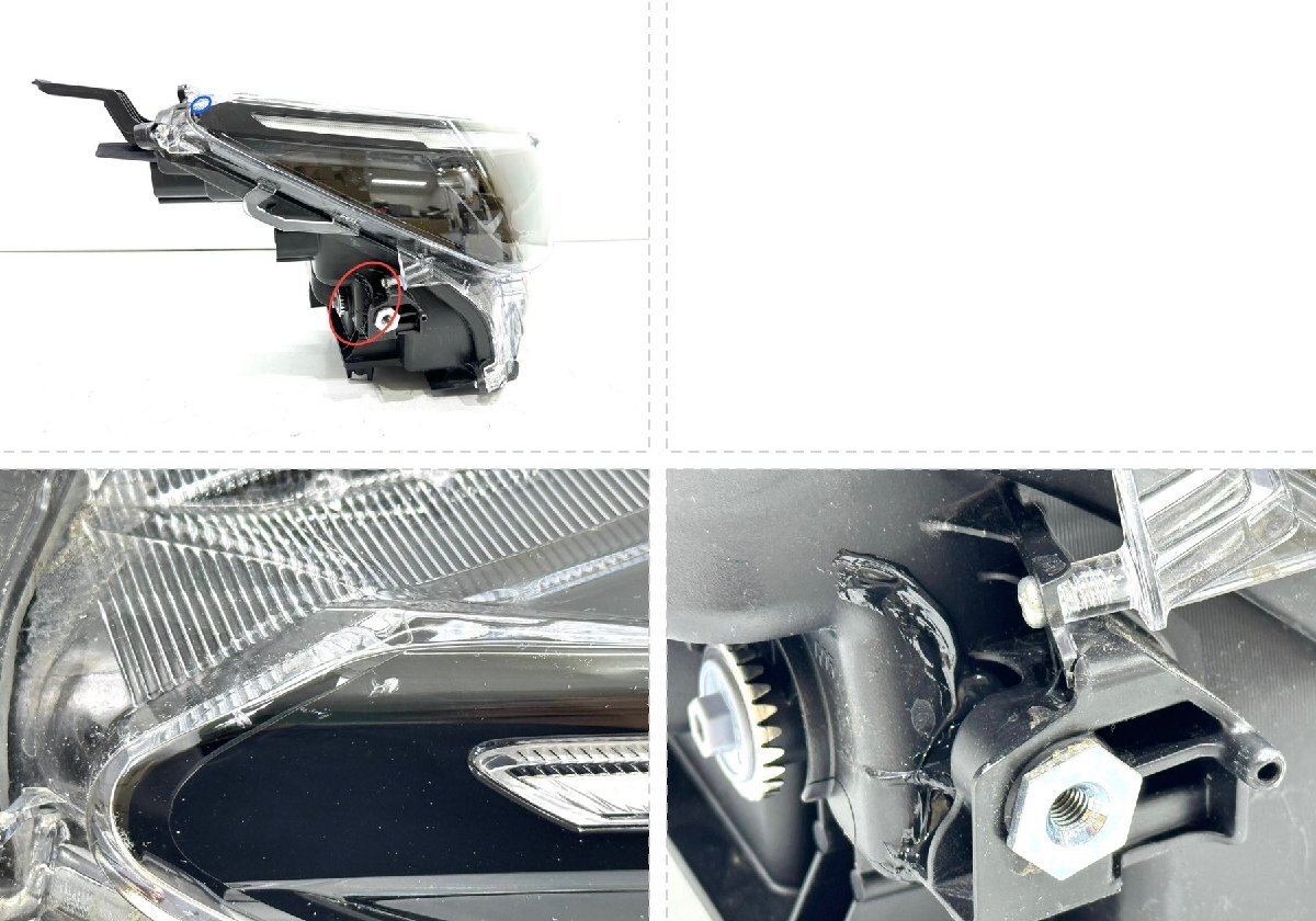 トヨタ ヤリスクロス MXPB10/15 MXPJ10/15 純正 右 LED ヘッドライト KOITO52-325 刻印B2 （85A-52）の画像4