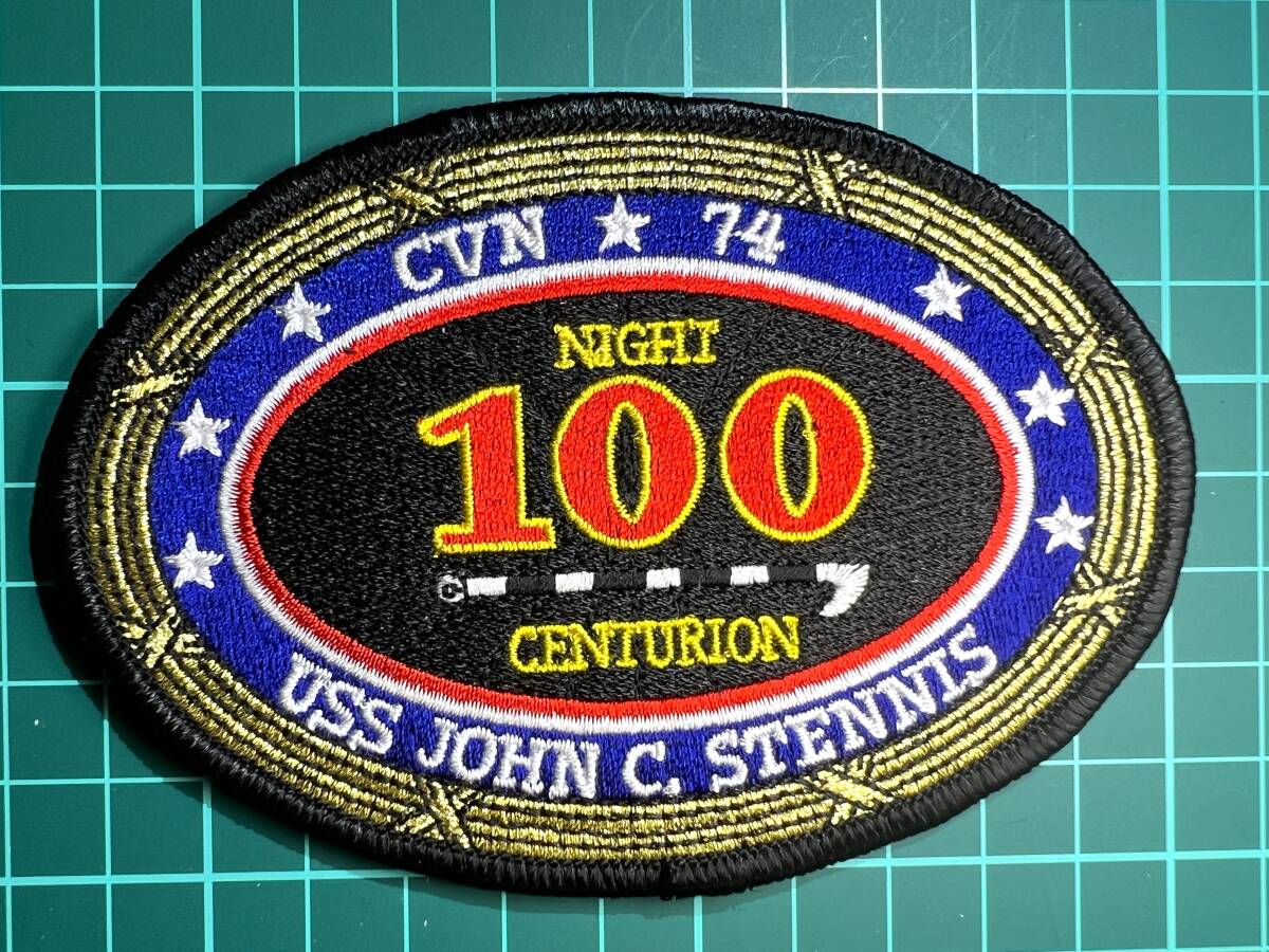 【ナイトセンチュリオンパッチ】CVN-74 USS JOHN C. STENNIS(ジョン C.ステニス)100 NIGHT CENTURION①(夜間着艦100回) E015の画像1