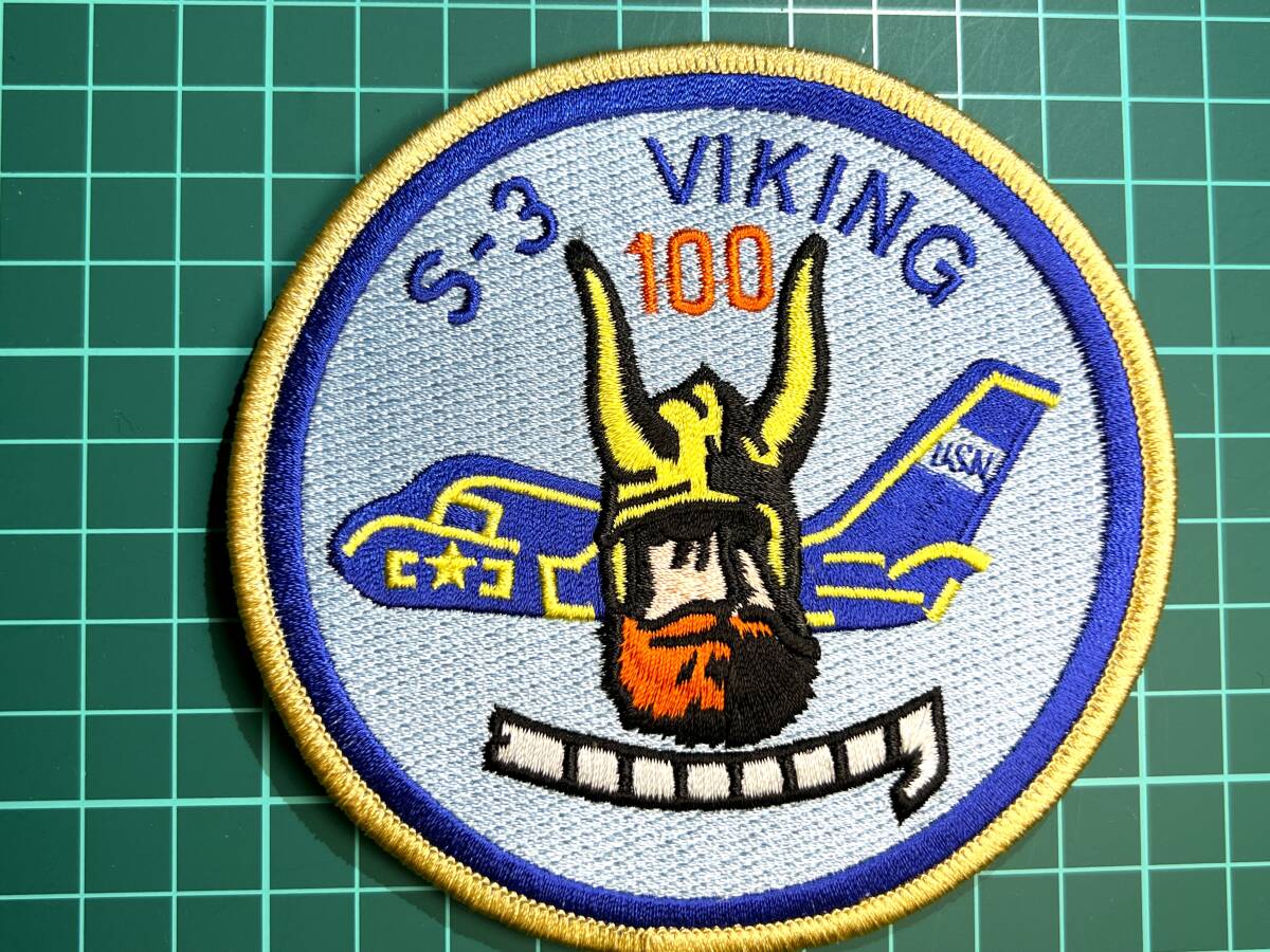 【海上制圧飛行隊関連パッチ】S-3 VIKING 100 CENTURION(昼間着艦100回) G016_画像1