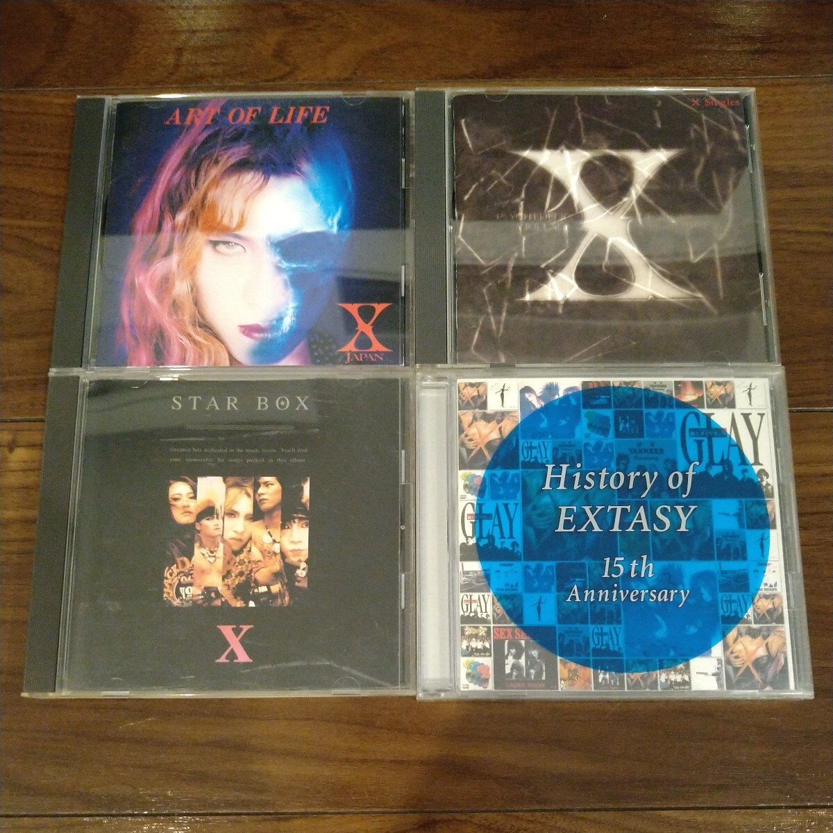 【送料無料】X JAPAN CDアルバム 4タイトルセット ART OF LIFE X SINGLES STAR BOX History of EXTASYエックスジャパン ベストアルバムの画像1