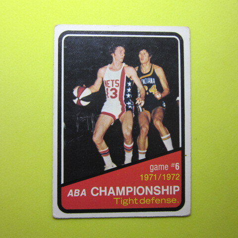 NBA 1972-73 Topps #246 ABA Championship Game #6_表面キズ、コーナーに傷みがあります。