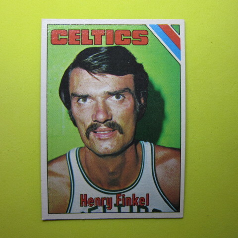 NBA 1975-76 Topps #26 Henry Finkel_裏面にシミ汚れあります。