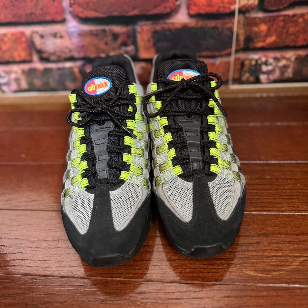 【NIKE】Air Max 95 WOVEN BLACK/PHOTO BLUE-VOLT-SOLAR RED