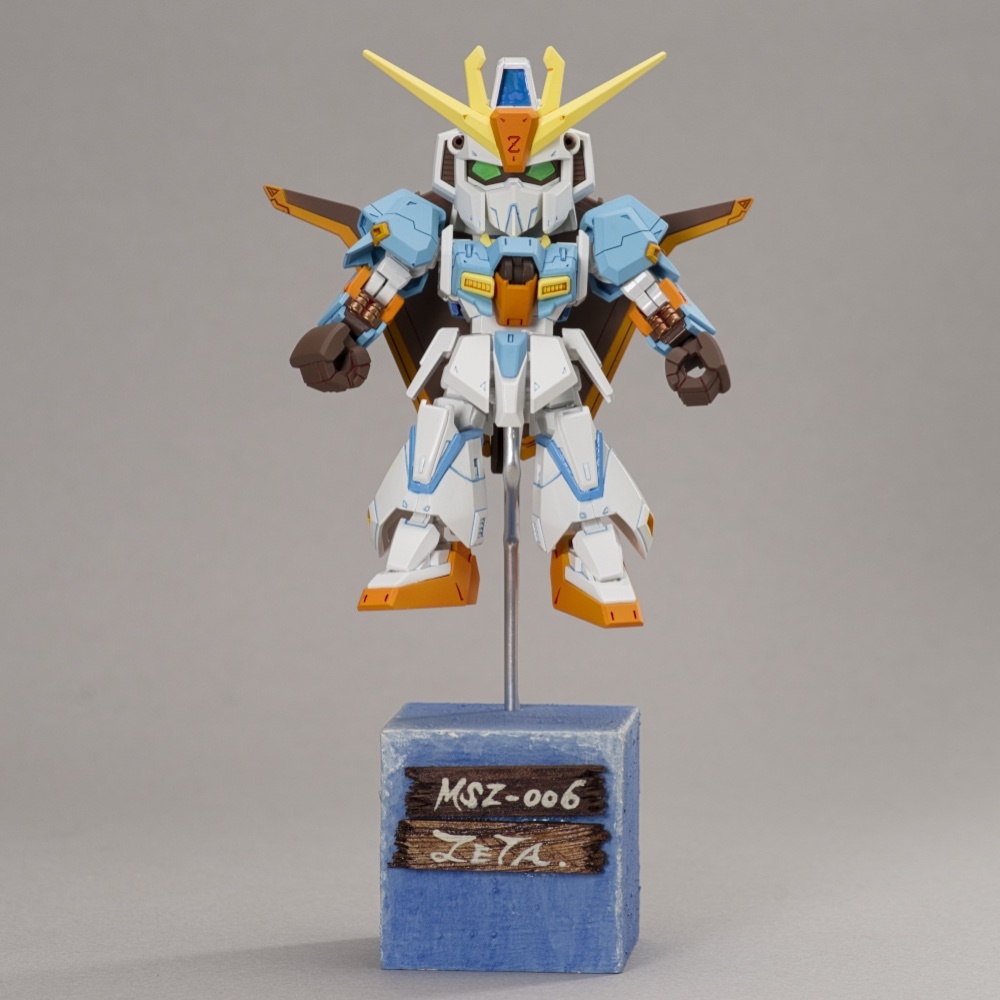 送料無料★SDガンダム・クロスシルエット・Z ゼータガンダム・塗装完成品・オリジナル台座付き_画像9