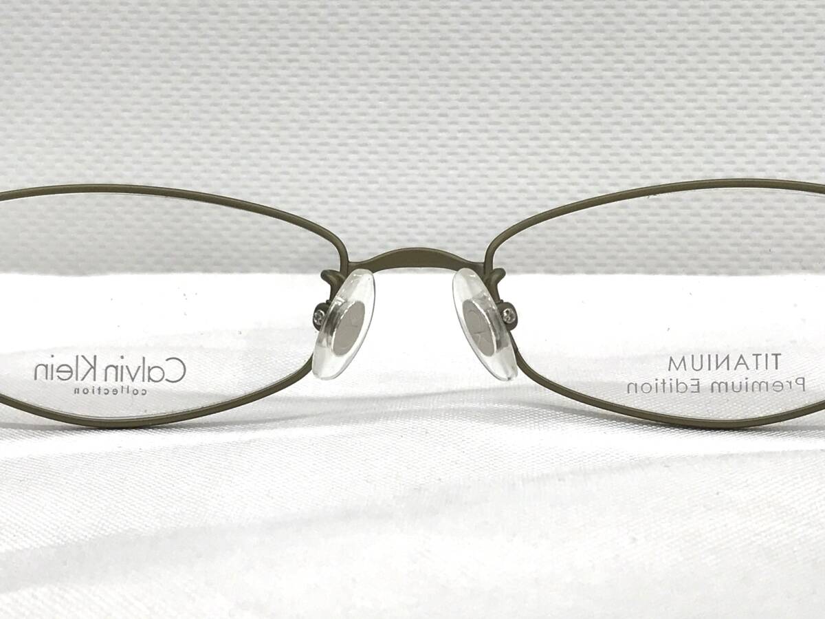 T-018 新品 眼鏡 メガネフレーム チタン Calvin Klein カルバンクライン 日本製 18g 53□17-140 フルリム メンズ 男性 レディース 女性の画像6
