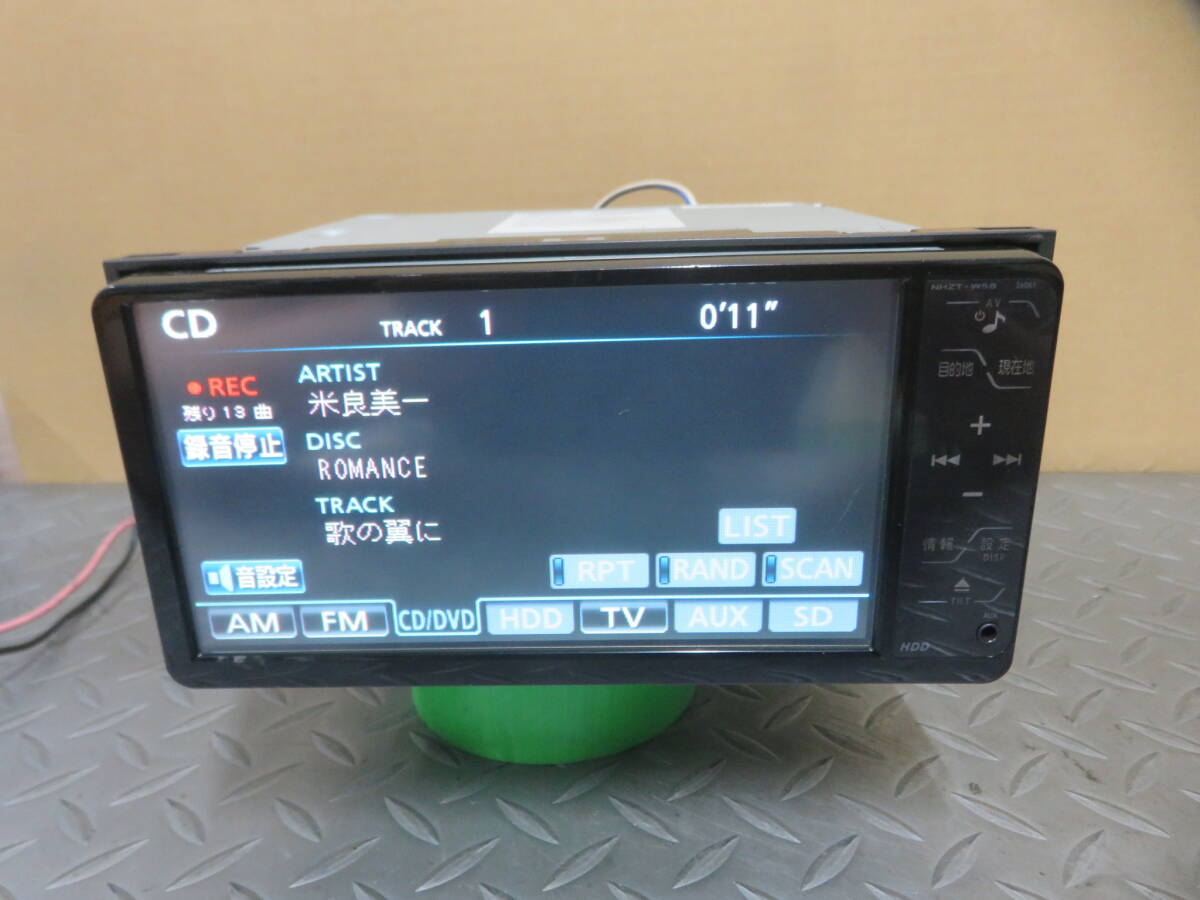 W3231 トヨタ純正 HDDナビ NHZT-W58 テレビTV地デジフルセグ内蔵　タッチパネル正常 