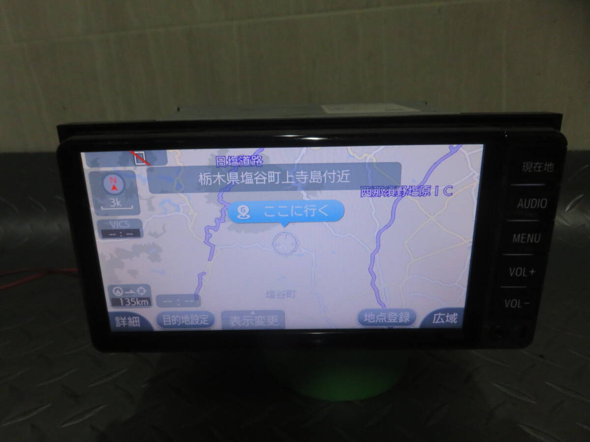 動作保証付 W3742 トヨタ純正 ダイハツ NSCD-W66 SDナビ 地図2017年 TVワンセグ内蔵 Bluetooth CD の画像1
