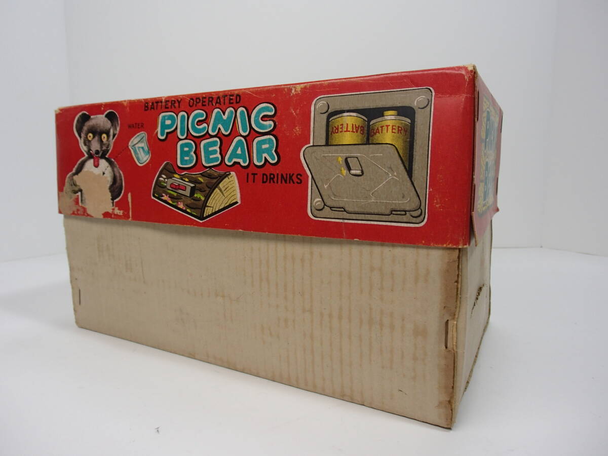 ピクニックBEAR  アルプス社 JAPAN製 カード付 元箱入 1950～60年代の画像9