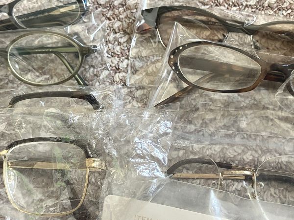 ☆ビンテージ 眼鏡フレーム メガネ めがね １９台 デッドストック 廃業眼鏡屋さん_画像6