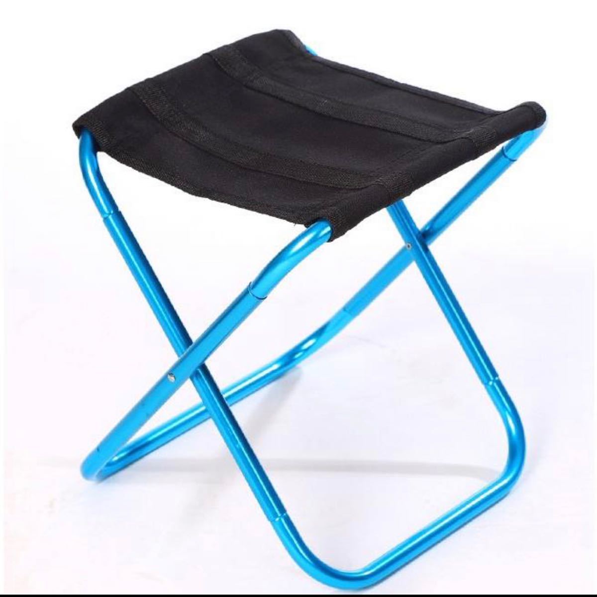 アウトドアチェア　 折りたたみ椅子 折りたたみチェア アルミ製 ブルー_画像1
