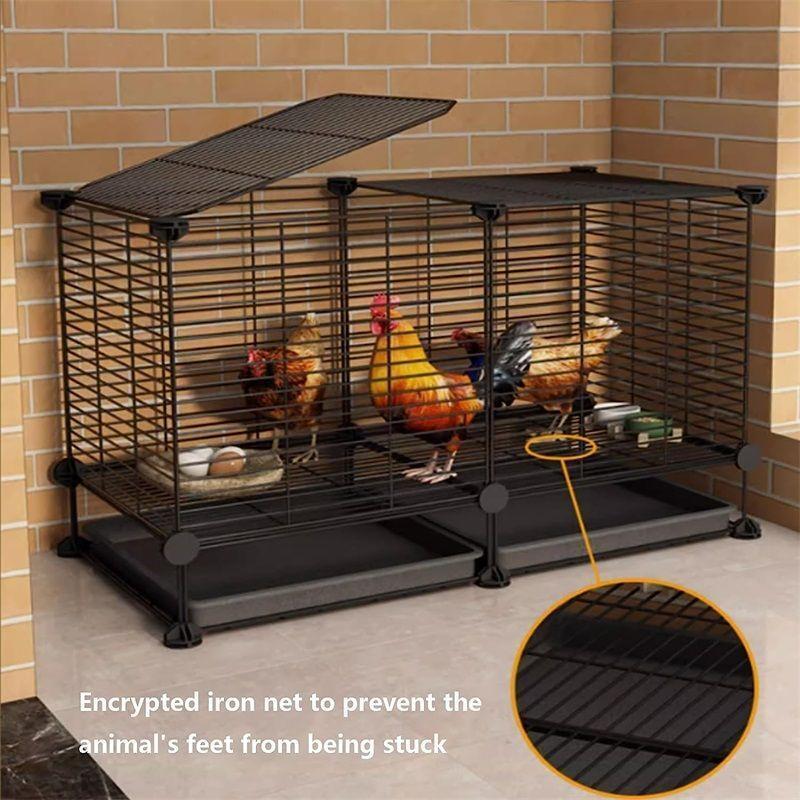  chicken for cage large chicken basket chicken small shop home use breeding cage house . for cage chicken . ventilation assembly easy DIY. folding type chicken for cage 39*39*47cm