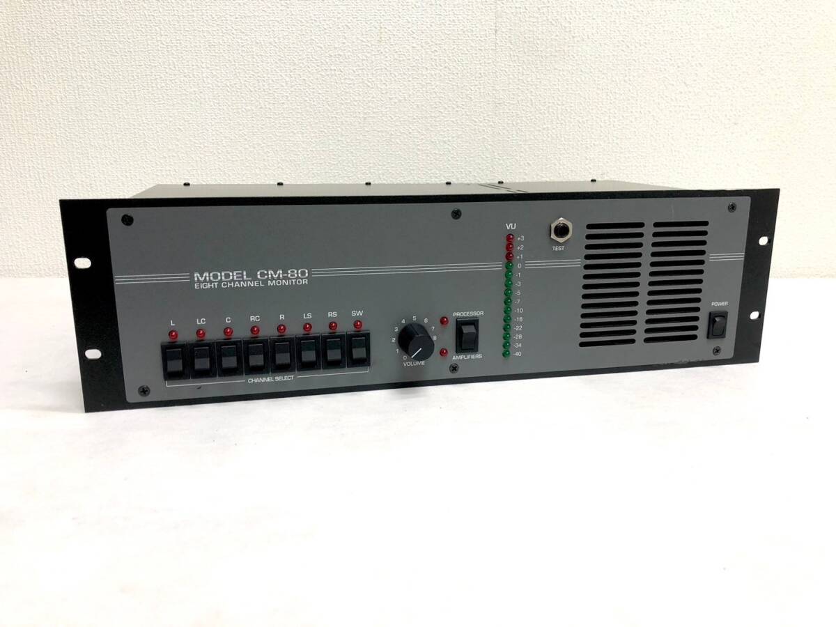 A412-21 ULTRA STEREO CM SERIES 8チャンネル モニターアンプ CM-80 音響機材 レコーディング機器の画像1
