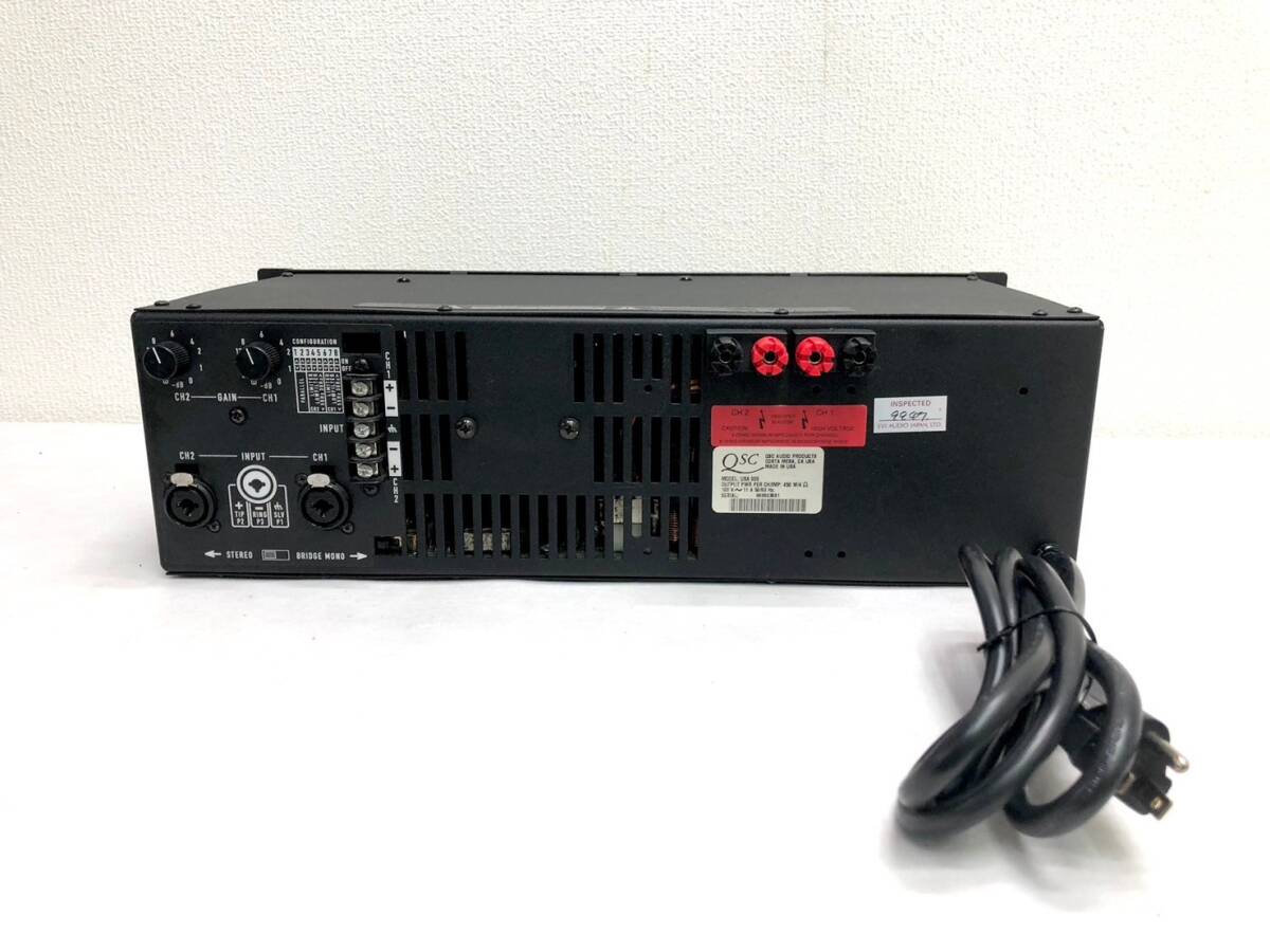 A412-23 QSC USA900 PROFESSIONAL AMPLIFIER 業務用2chパワーアンプの画像9