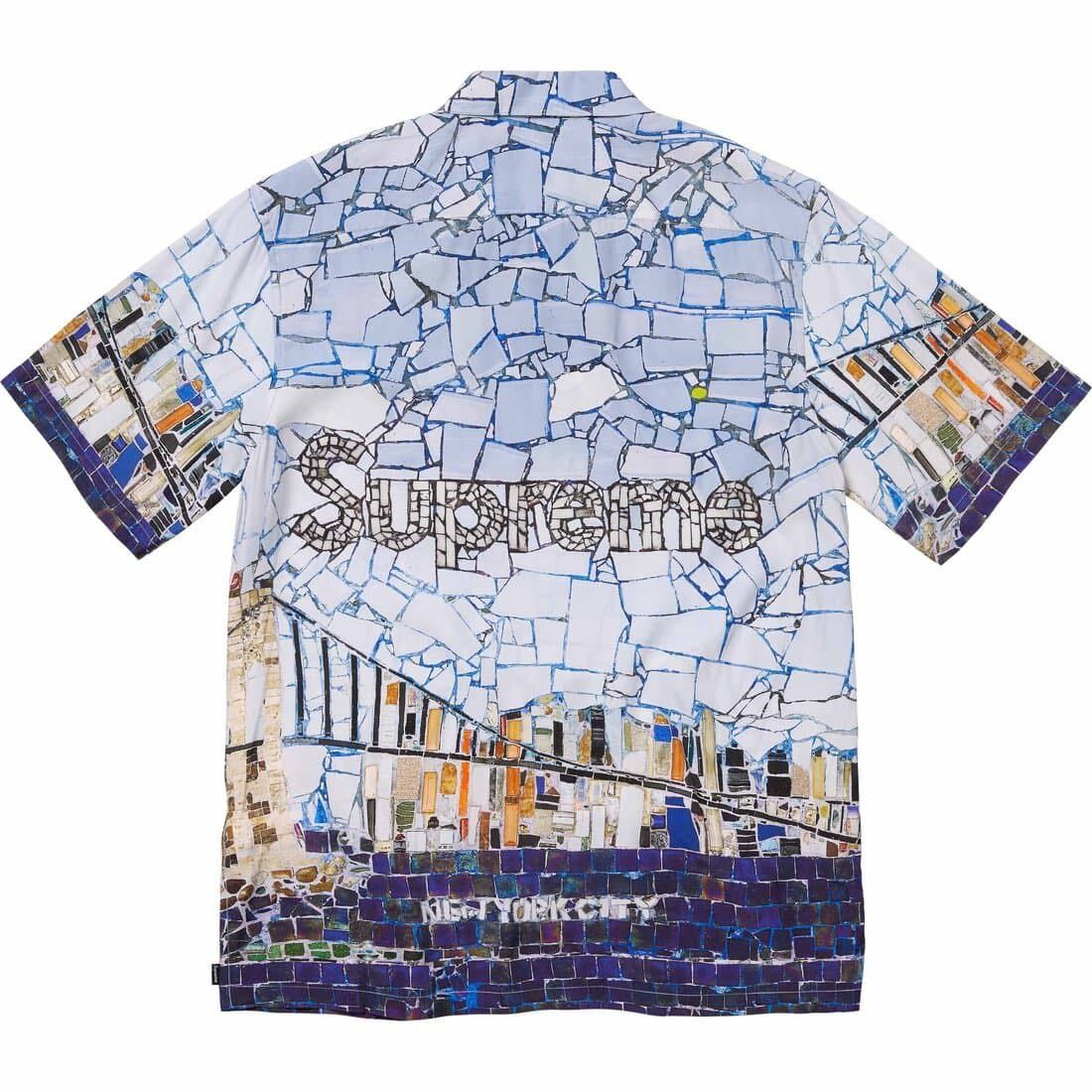 新品 Supreme 24SS Mosaic S/S Shirt シュプリーム モザイク 半袖 シャツ Rayon レーヨン Multicolor マルチカラー L Large_画像2