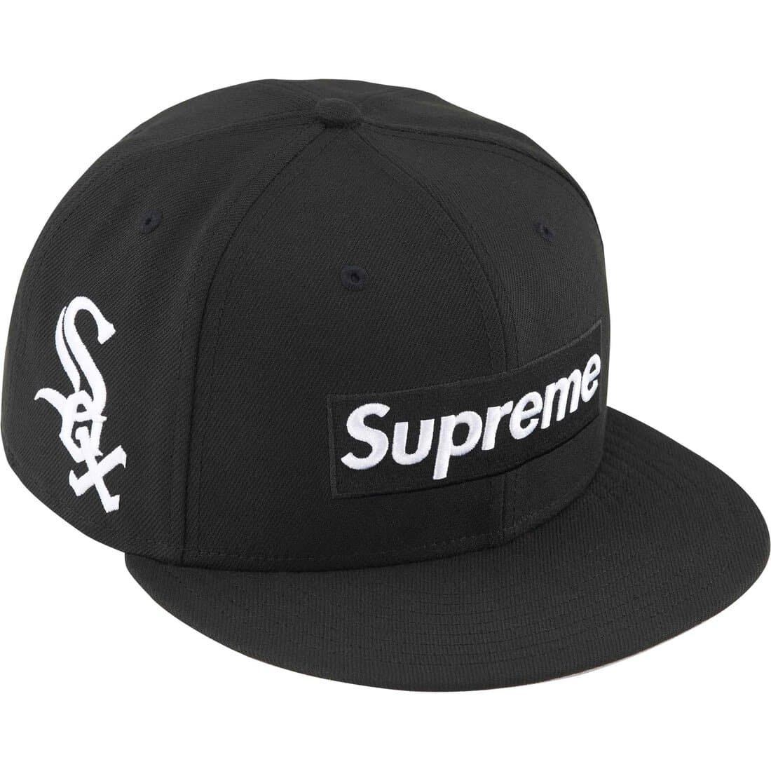 新品 Supreme 24SS MLB Teams Box Logo New Era シュプリーム ニューエラ 黒 Black Chicago ブラック シカゴ White Sox 7 3/4 61.5 cm_画像1