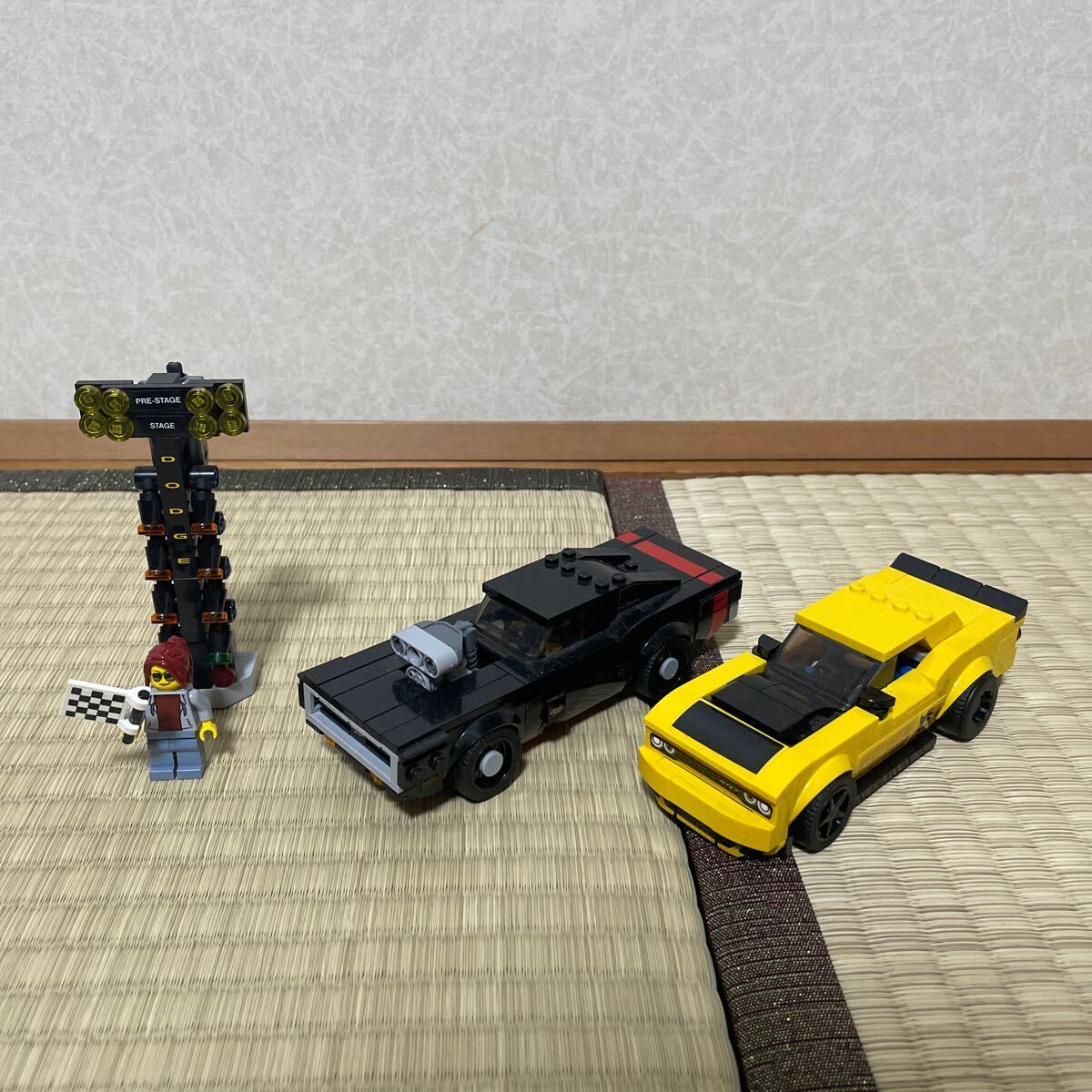 新品同様 LEGO レゴ 75893 2018 Dodge Challenger SRT Demon and 1970 Dodge Charger R/T ダッジ チャレンジャー デーモン チャージャー_画像3