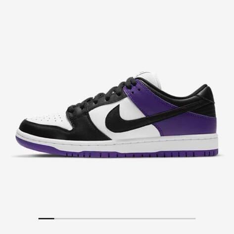 新品 26.5 cm US 8.5 Nike SB Dunk Low Pro Court Purple ナイキ エスビー ダンク ロー プロ コート パープル BQ6817-500の画像2