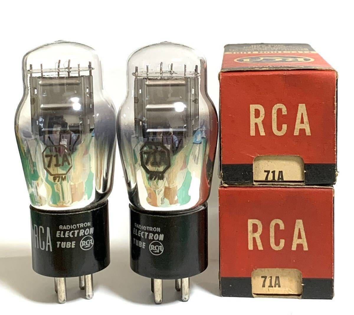 71A/RCA 同一ロット、レア2本マッチドペア_画像1