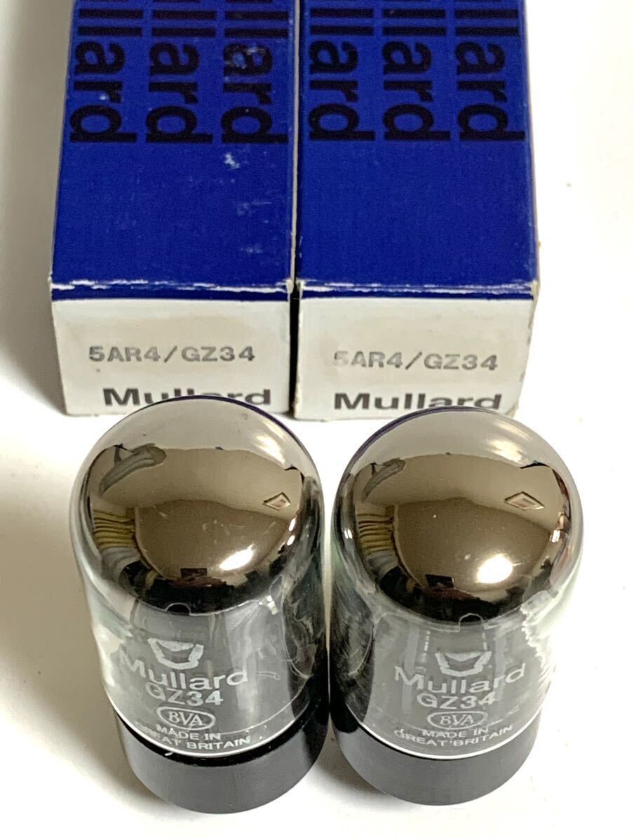 GZ34/5AR4………Mullard 同一ロット2本セット　チェック済み_画像3