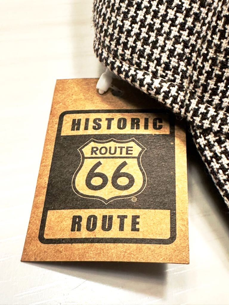 (送料無料)新品未使用品 HISTORIC ROUTE 66 メンズ ゴルフ キャップ ☆ブラウン☆サイズFREE 56〜60㎝☆素材ウール15%レーヨン30%他_画像2