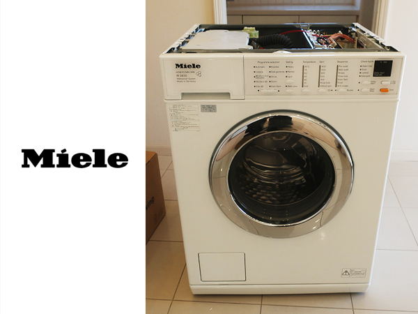 ■EM208C/モデルルーム展示品/MIELE/ミーレ/ドラム式洗濯機/W3830/ホワイト/白/ビルトインタイプ/天板無しの画像1