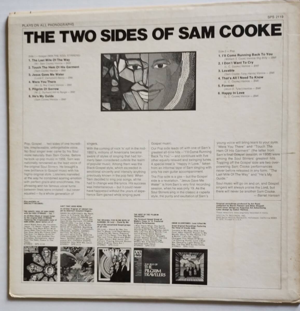 The 2 Sides of Sam Cooke　サム・クック　US輸入盤_画像2