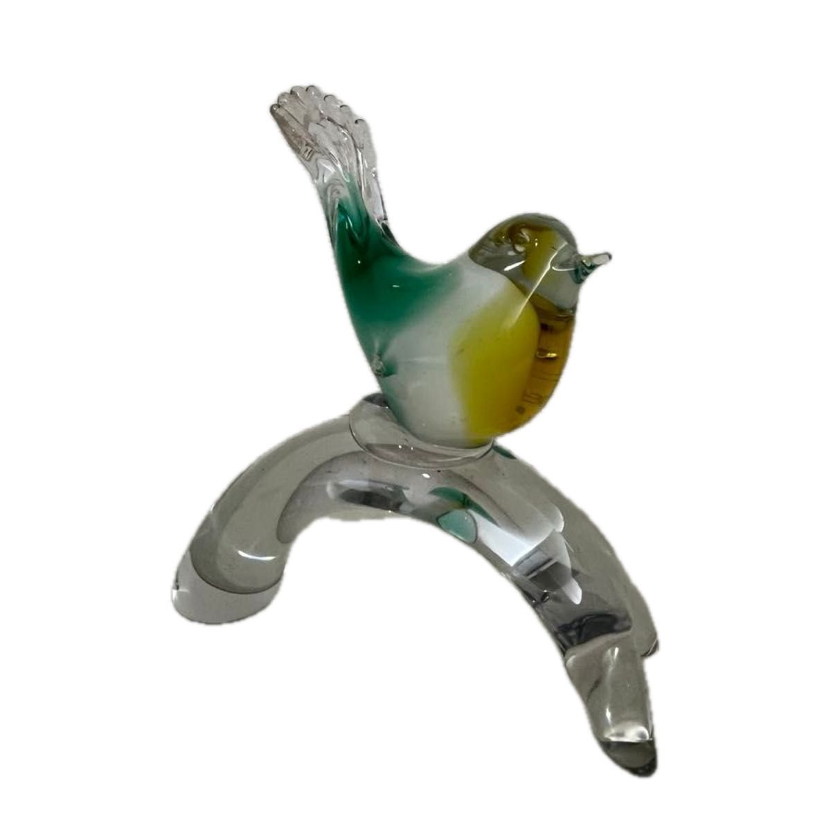 曽我ガラス　鳥の置物　 ガラス インテリア ビンテージ