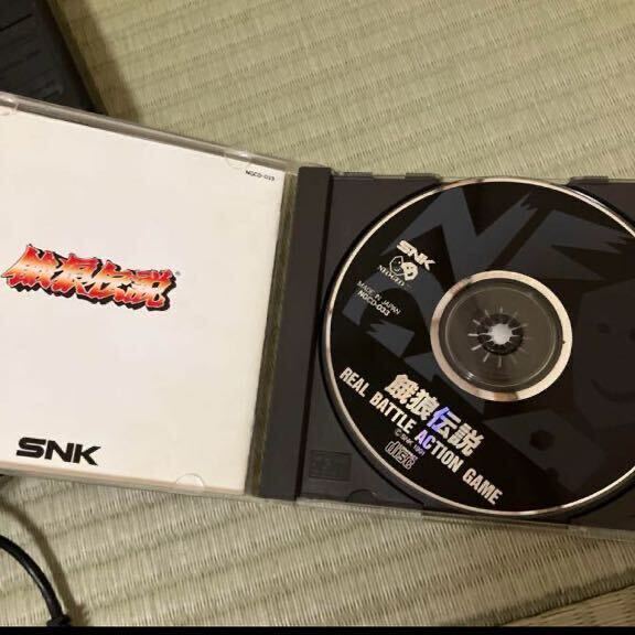 SNK NEOGEO CD ネオジオCD ゲーム機 餓狼伝説 セット 本体セット コントローラー 付き ジャンク品の画像3