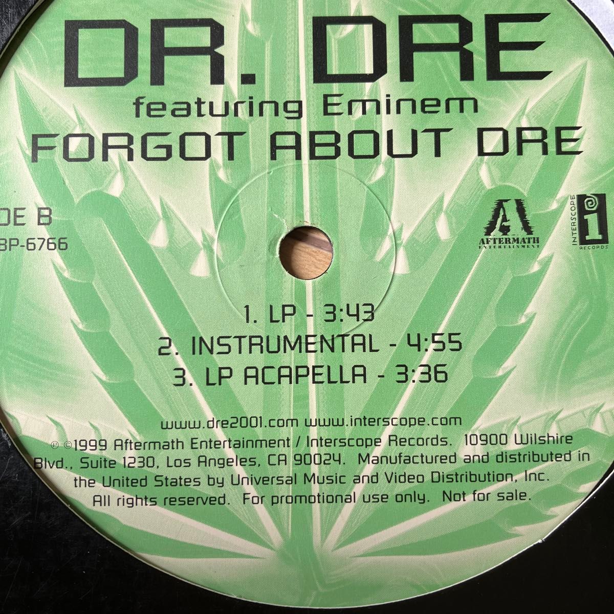 DR.DRE featuring Eminem FORGOT ABOUT DRE ドクタードレー