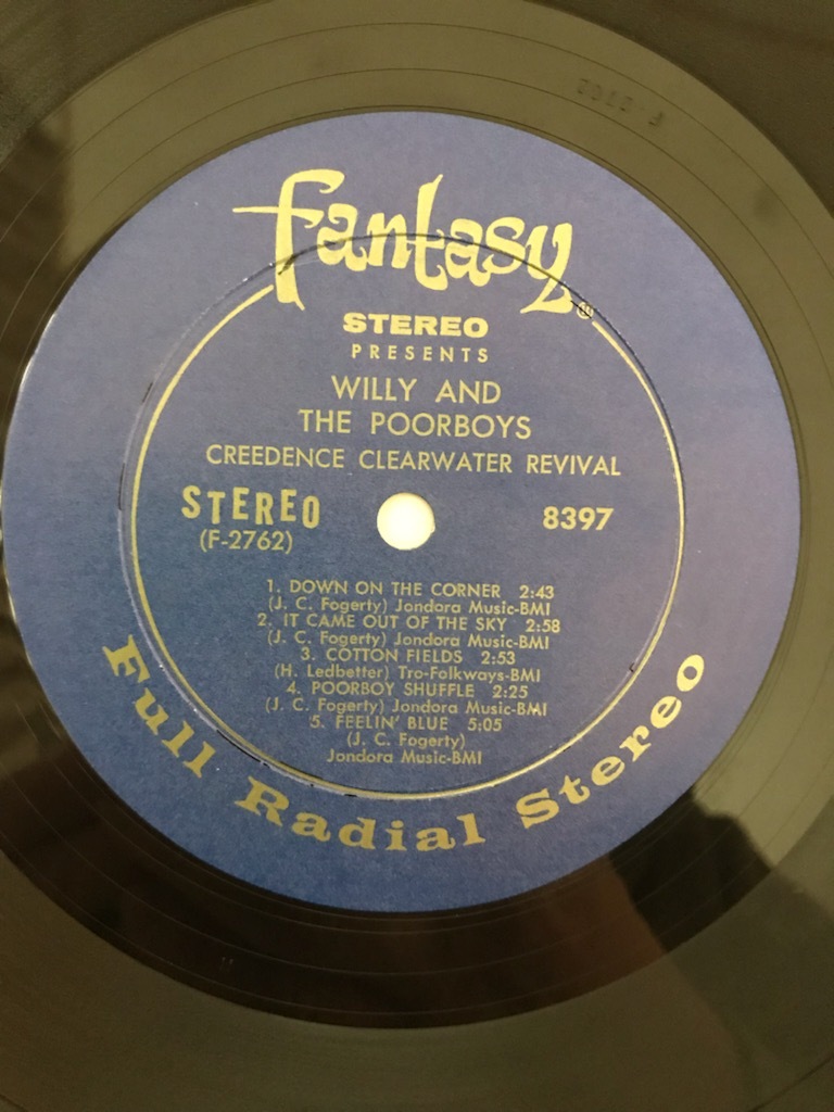 ■USオリジ■CREEDENCE CLEARWATER REVIVAL-CCR / WILLY AND THE POOR BOYS 1969年 米FANTASY 深溝 EX/EX COPY！の画像2