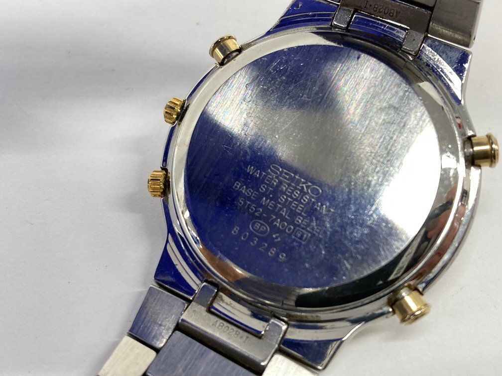SEIKO セイコー 腕時計 5T52-7A00 503289 ワールドタイム【CCBD7020】_画像6