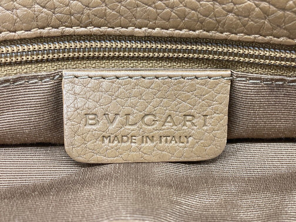 BVLGARI ブルガリ ショルダーストラップ ブラウン系 キャンバス地【CDAA7026】_画像7