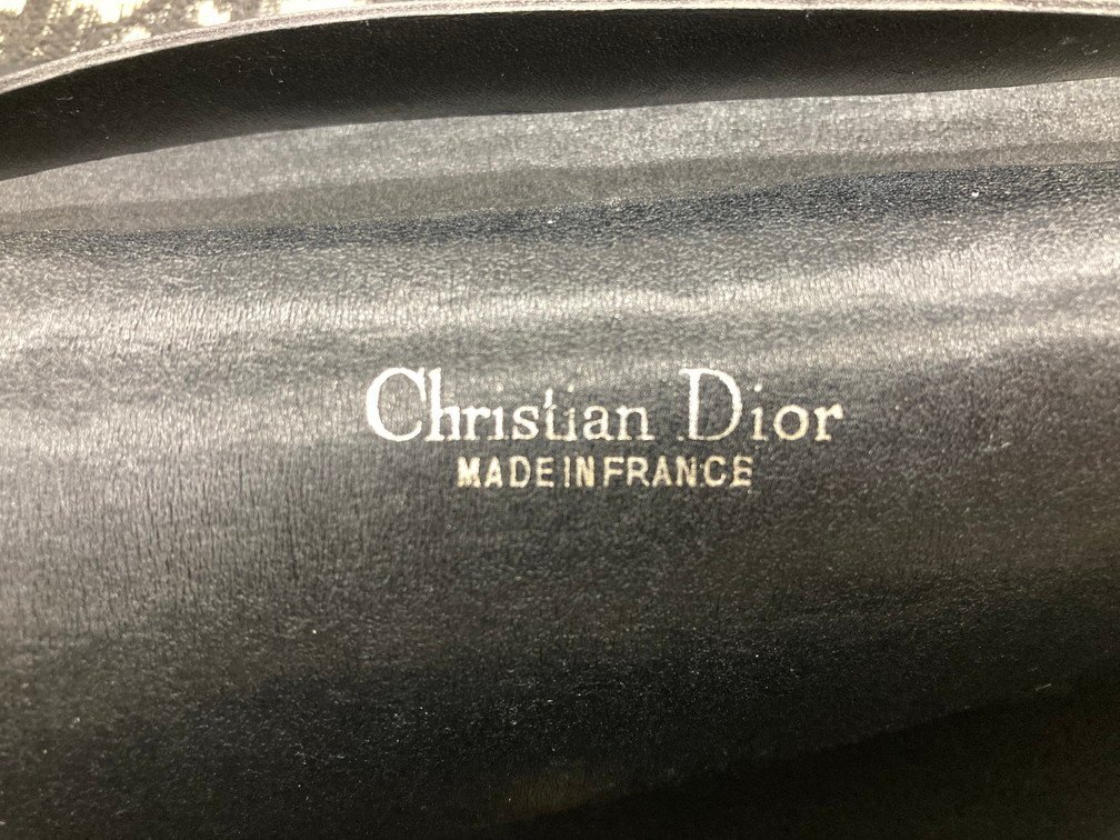 ChristianDior クリスチャンディオール ハンドバッグ トロッター ベージュ系 ゴールドチェーン【CDAA7038】_画像6