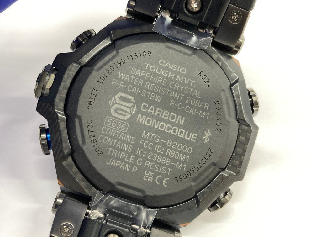CASIO カシオ G-SHOCK 腕時計 MT-G MTG-B2000 タフソーラー 箱付き 稼働品【CDAB7002】の画像6
