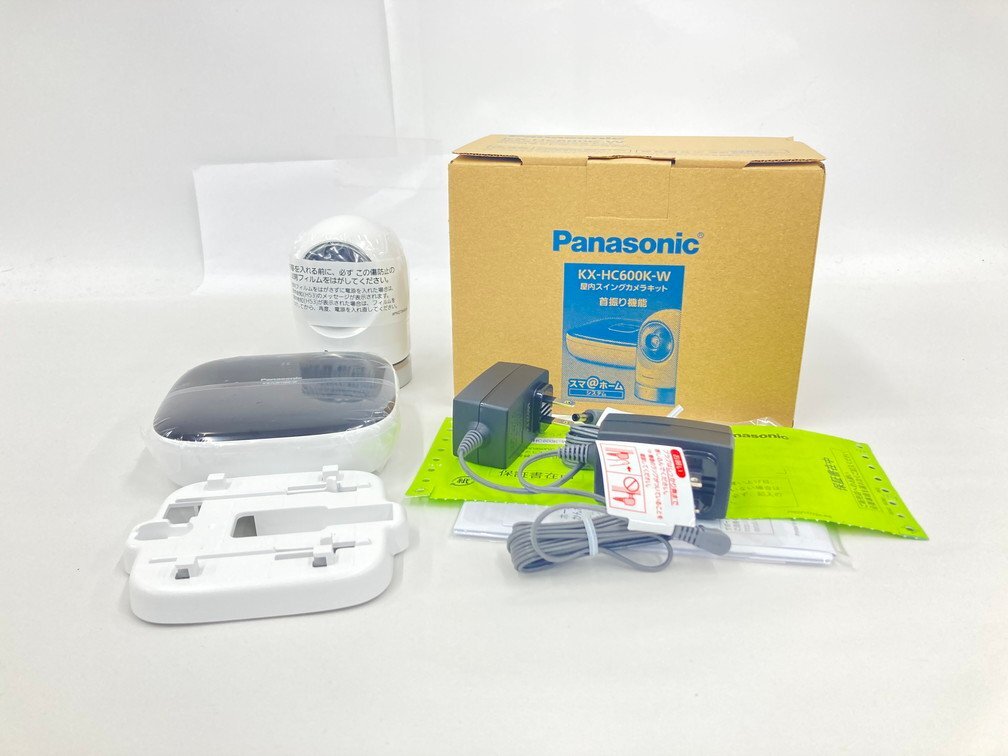 Panasonic パナソニック 屋内スイングカメラキット KX-HC600K-W 通電確認済み【CDAD3001】の画像1