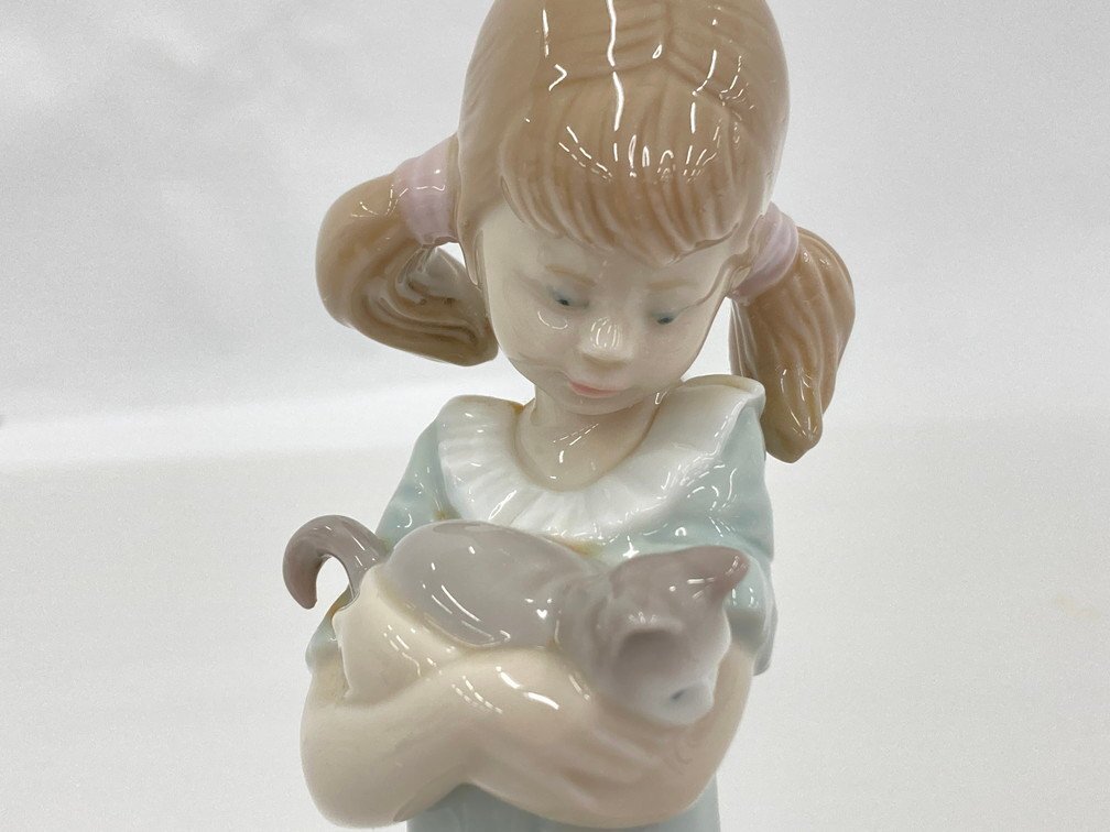 LLADRO リヤドロ 花の香りにつつまれて/私のことも忘れないで 陶器 人形 フィギュリン 2点 セット【CDAK9021】_画像8