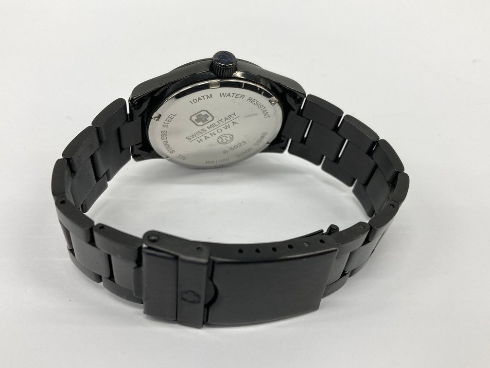 SWISS MILITARY スイスミリタリー 腕時計 SS 6-5023 クオーツ 箱・付属品付き 不動品【CDAL7068】の画像5