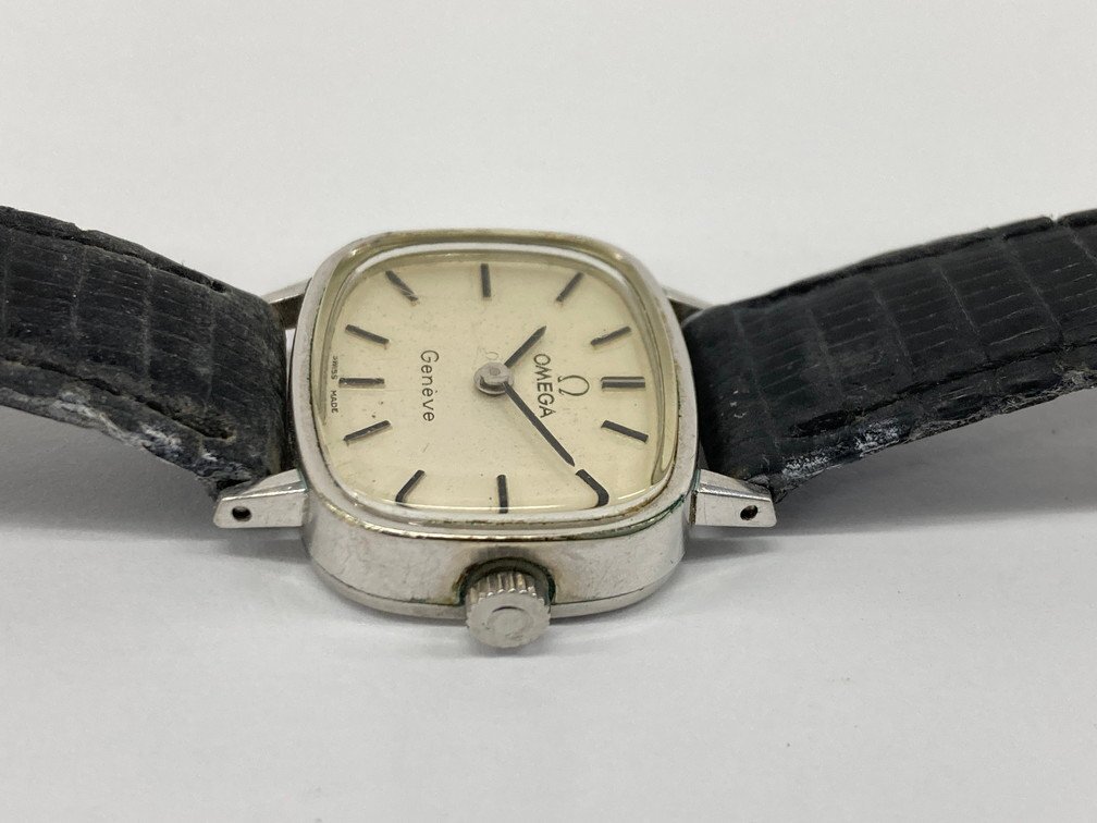 OMEGA オメガ 腕時計 Geneve ジュネーブ SS/革 レディース 手巻き【CDAM7067】の画像10