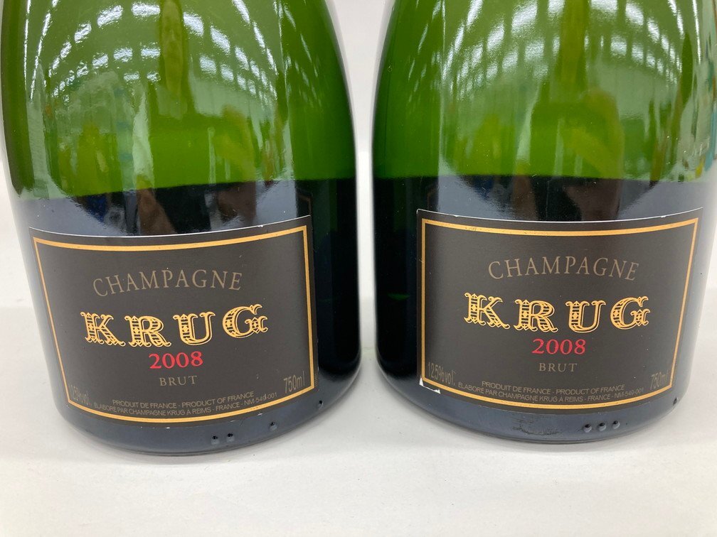 KRUG クリュッグ 2008 BRUT 750ml 12.5％ 箱付き 2本 おまとめ 未開栓 国外酒【CDAI7024】の画像4