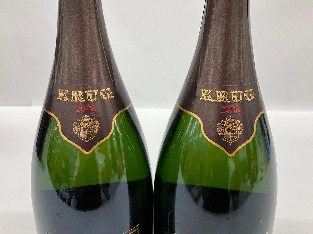 KRUG クリュッグ 2008 BRUT 750ml 12.5％ 箱付き 2本 おまとめ 未開栓 国外酒【CDAI7024】の画像6